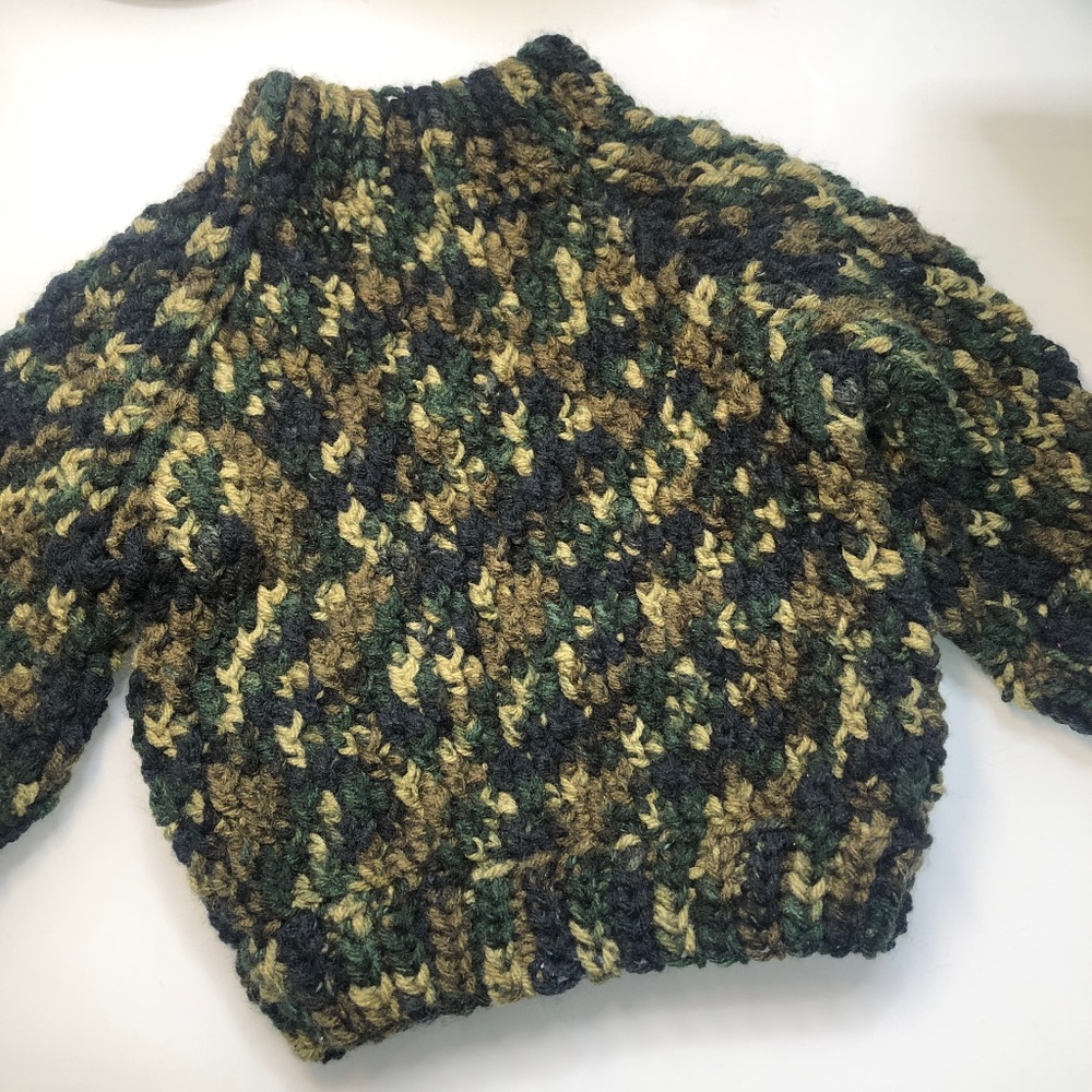 Crochet Infant Sweater | Handmade Pullover Jumper | Baby Shower Gift 6-12 Months